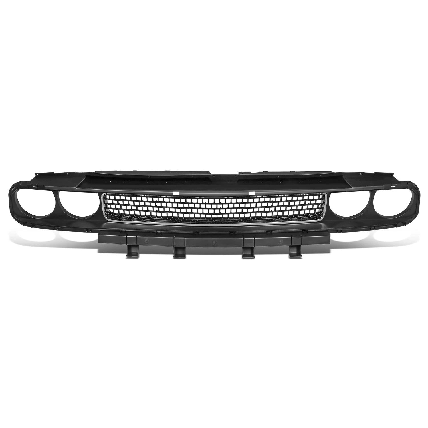 Front Bumper Upper Grille for Dodge Challenger (2008–2014) OE Style Chrome Trim