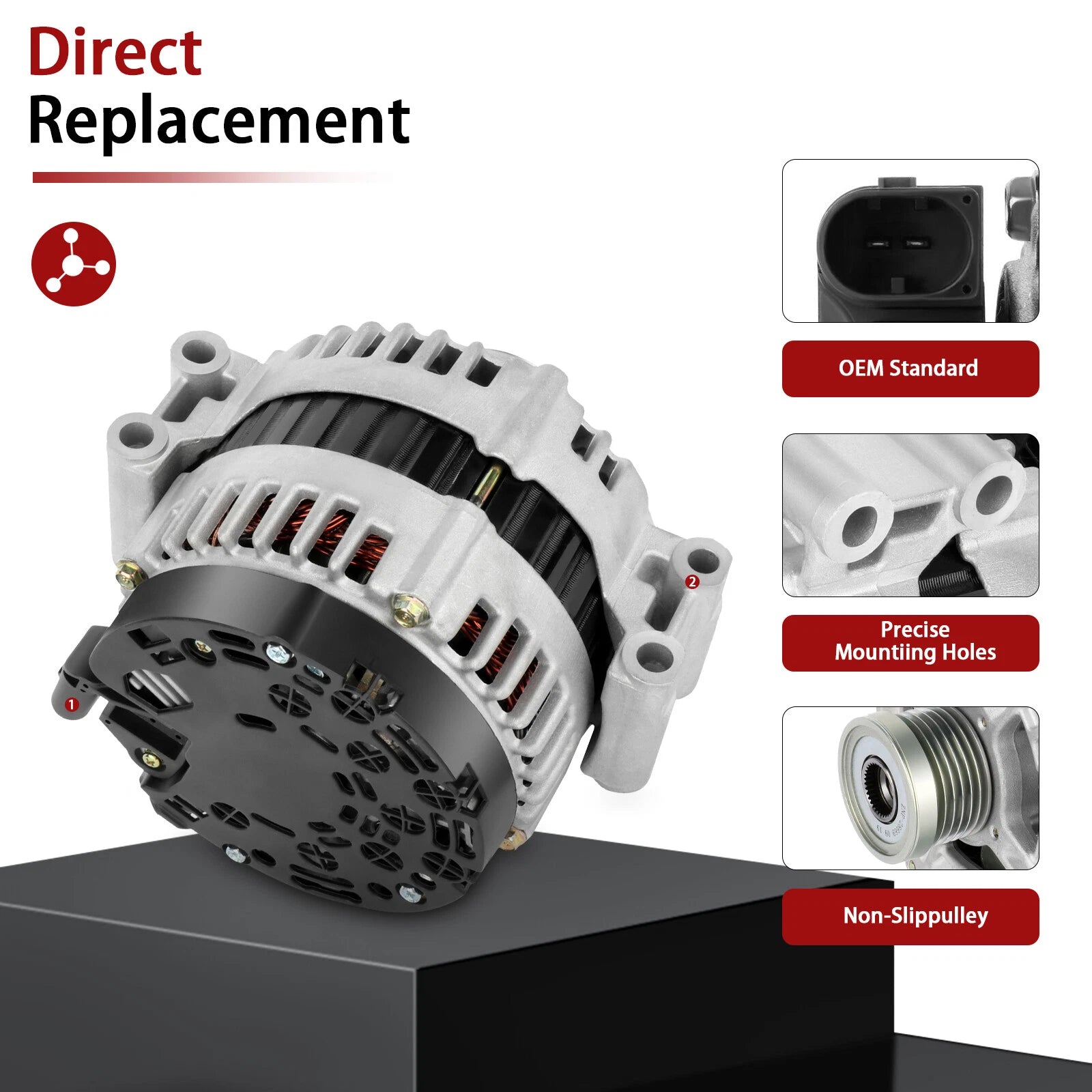 Alternator for BMW 328i xDrive 2013, 528i 2008-2010