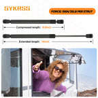 2X Gas Strut Shock Lift Support for Leer Camper Shell (14")