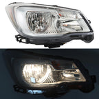 Set of 2 Clear Front Headlights for Subaru Forester (2017-2018)
