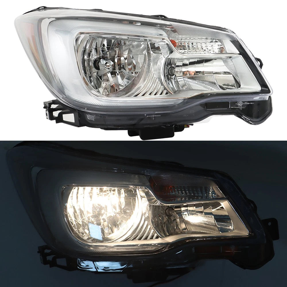 Set of 2 Clear Front Headlights for Subaru Forester (2017-2018)