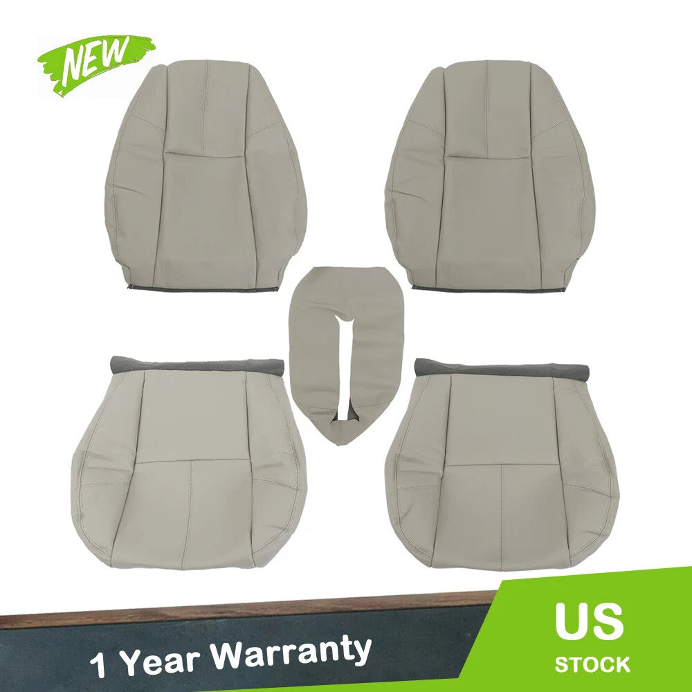 Set of 2 Seat Covers for Chevy Tahoe GMC Sierra (2007–2014) Gray