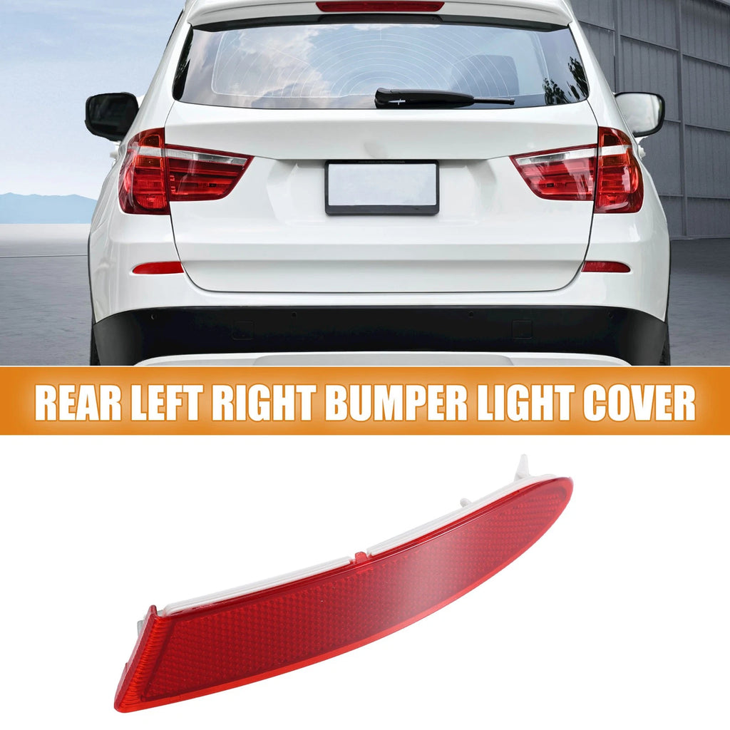 Rear Right Bumper Reflector Light Cover for BMW X3 F25 (2011–2014) 63147217316 Red