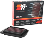 K&N High-Flow Air Filter for Yamaha YA-1818 (OE Replacement)