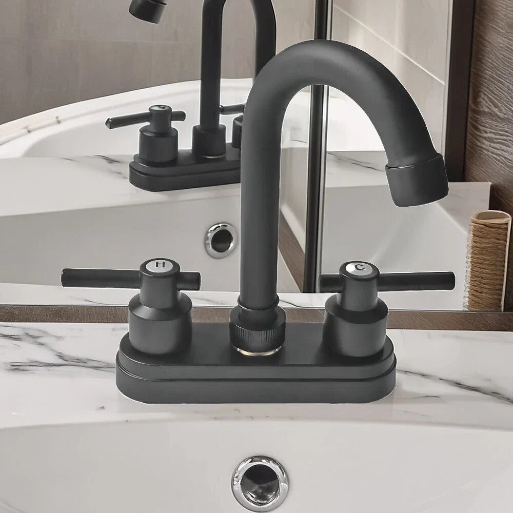 Outlet Pipe / Black Plated Stainless Steel for Caravan Faucet US