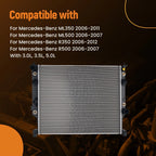Engine Radiator for Mercedes-Benz ML350 R350 R500 (2006–2012)