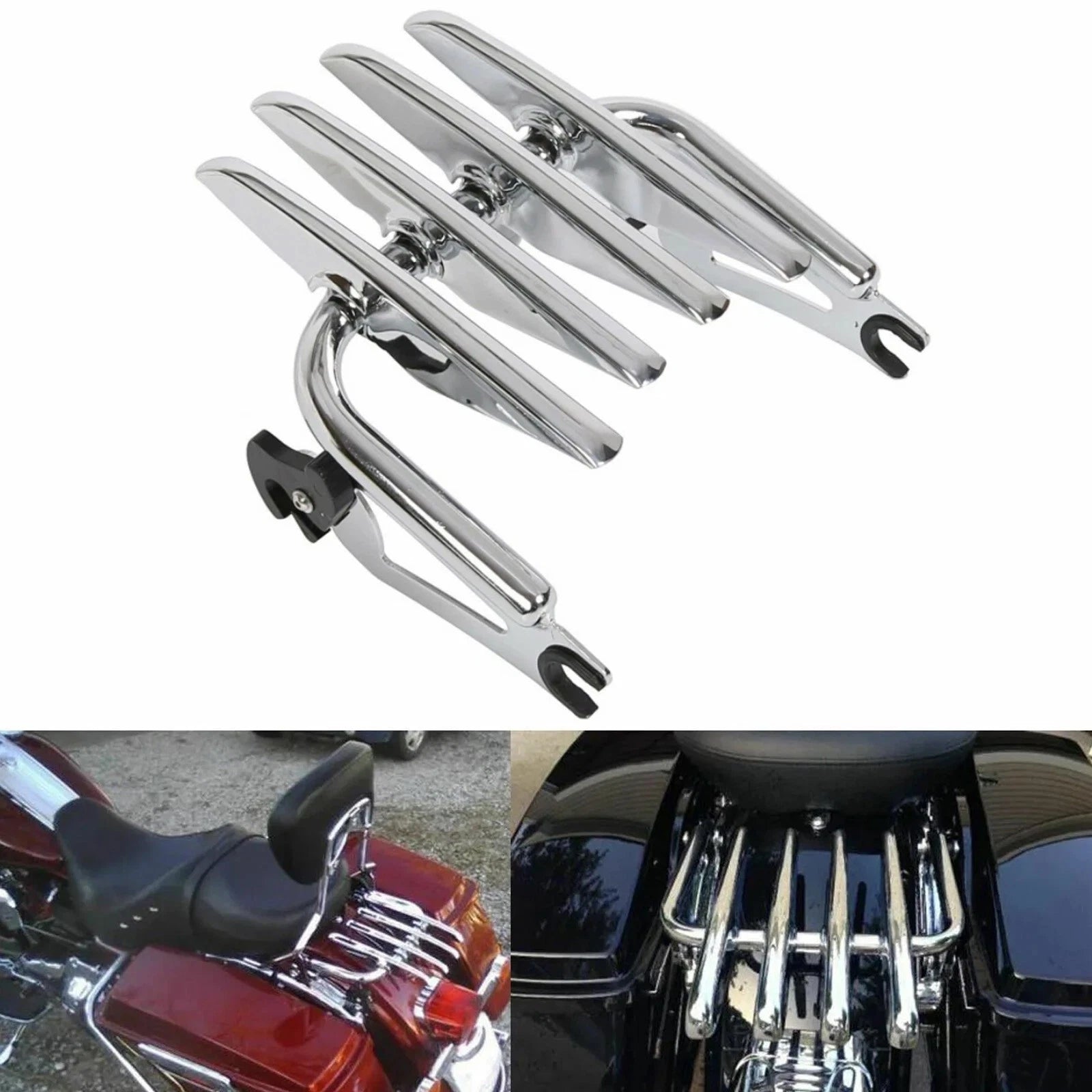Detachable Stealth Luggage Rack for Harley Touring Road Street Glide (2009–2026)