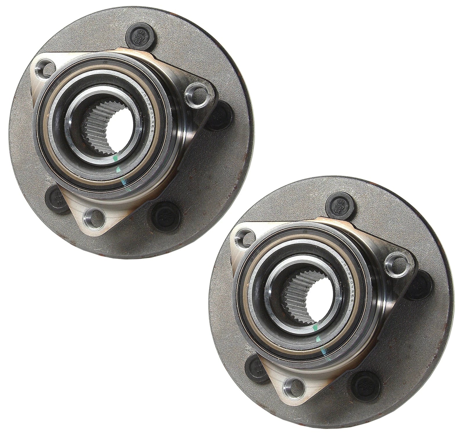 Set of 2 Moog Front Wheel Bearing Hub Kit for Ford F-150 (1997–2000) 4WD ABS