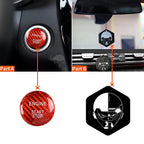 Engine Start Stop Button Cover for Mercedes A B C E GLE GLC CLA (Carbon Fiber)
