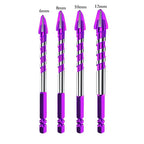 Set of 4 Carbide Drill Bits 6mm 8mm 10mm 12mm for Drywall Wood Metal Tiles