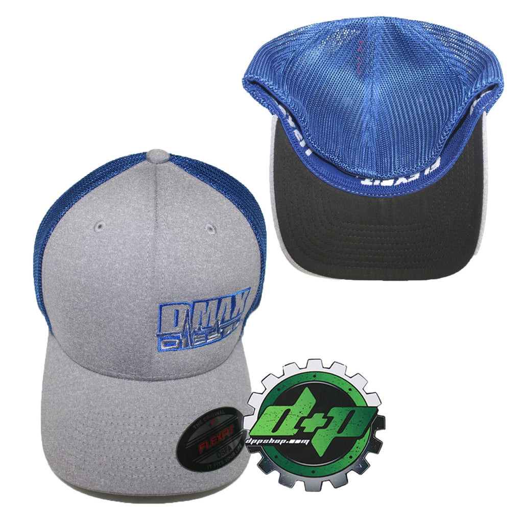 Dmax Duramax Fitted Flex Fit Hat Cap OSFA Blue for Diesel Trucks