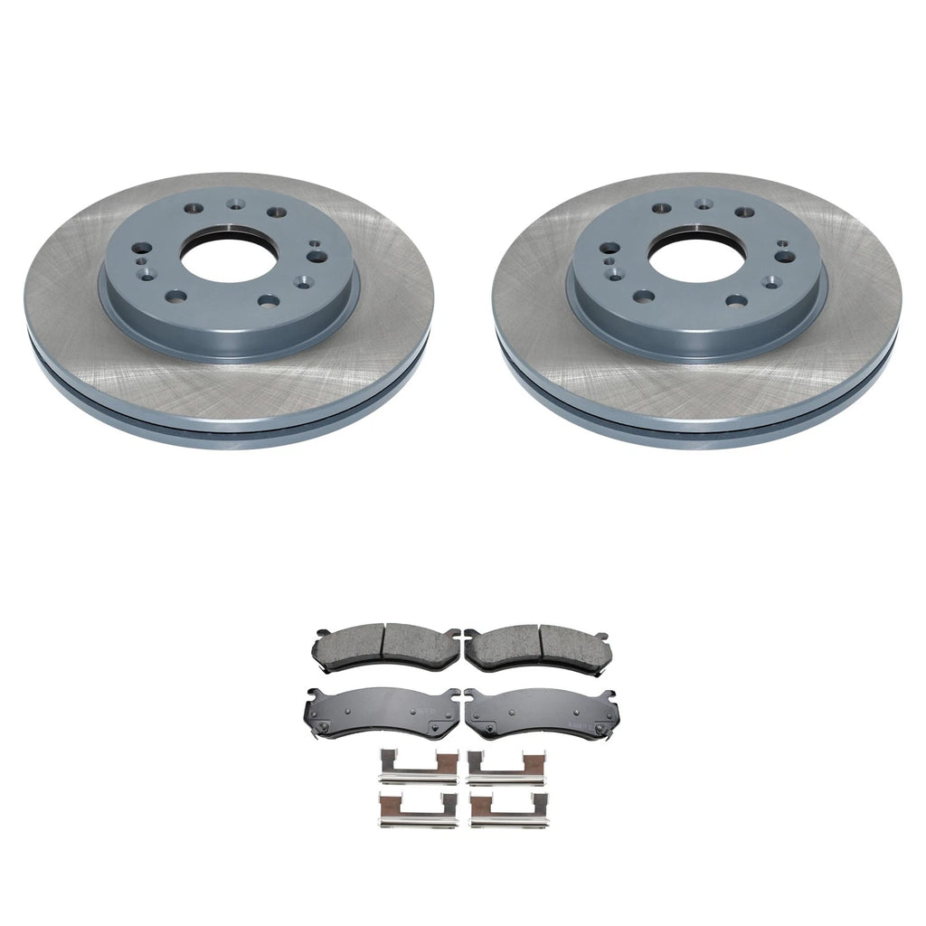 DuraGo Front Rotors & Akebono ProACT Ceramic Brake Pads Kit for Sierra 1500 (2014–2018)