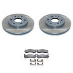 DuraGo Front Rotors & Akebono ProACT Ceramic Brake Pads Kit for Sierra 1500 (2014–2018)