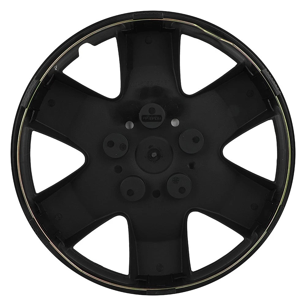 Set of 4 Black Wheel Covers for R15 Tire & Rim (Fits )