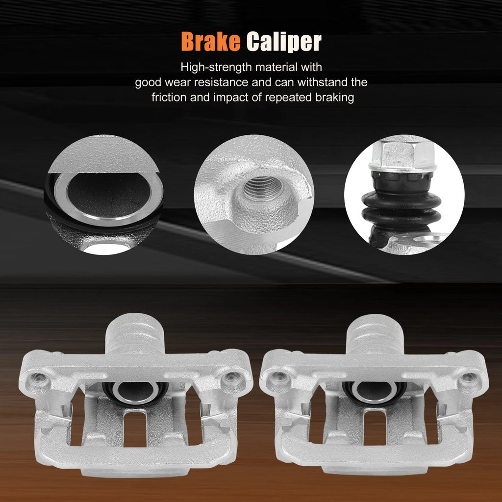 Brake Calipers w/ Bracket Kits Pair for Nissan Xterra (2005–2015)