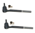 Set of 2 Outer Steering Tie Rod Ends for Chevy S10 GMC Jimmy Bravada (1994–2004)