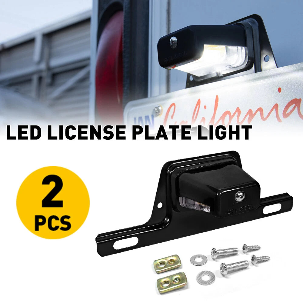 LED License Plate Light for Trailer UTV ATV Truck (12V DC)