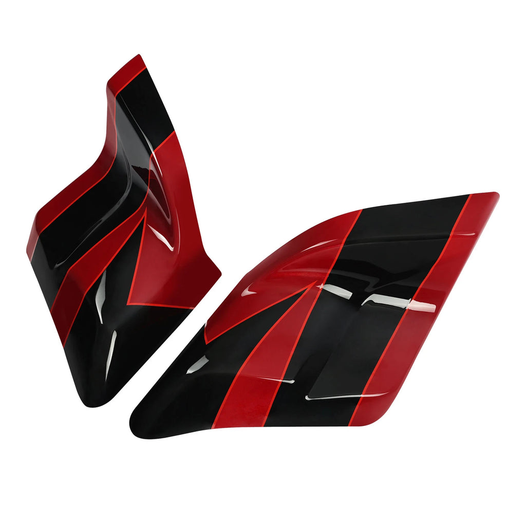 Stretched Side Cover for Harley Touring (2014–2023) - Starfire Black/Atomic Red