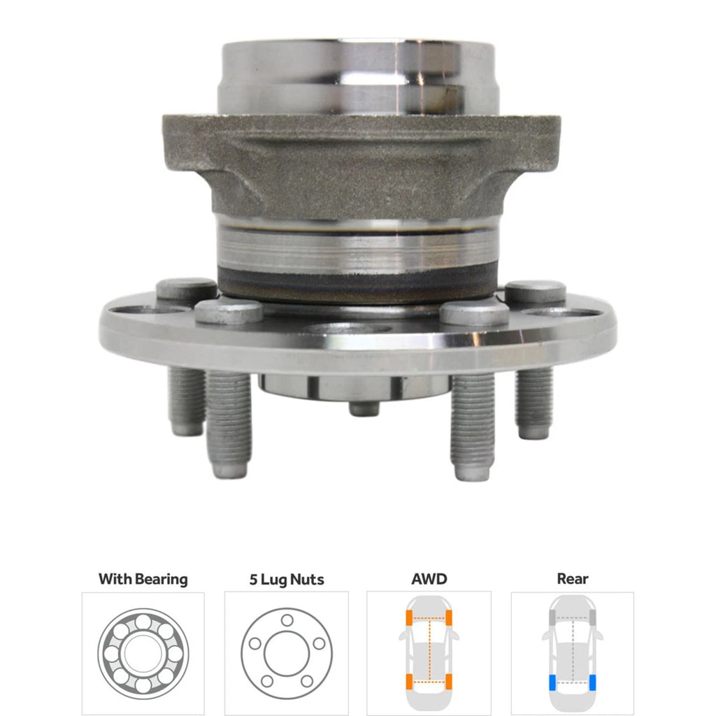 Wheel Hubs for Lexus IS250 (2006–2013) AWD with Bearings