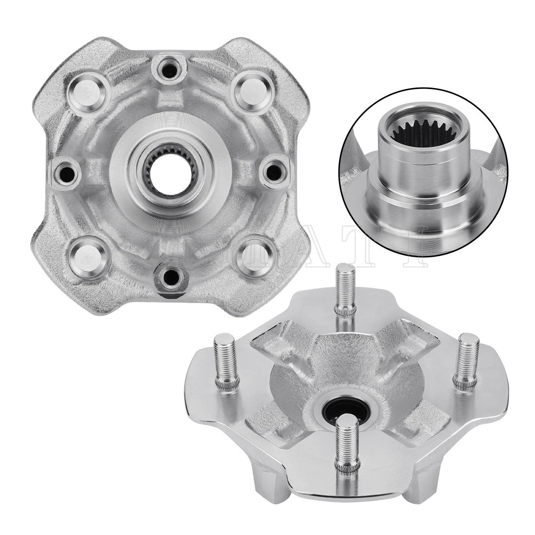 2X Front Wheel Hubs for Honda Rincon 680 TRX680FA/FGA (2006–2023)