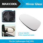Heated Mirror Glass for VW Golf MK5 (2004–2008) Right Driver Side