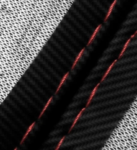 Carbon Fiber Manual Shift Boot Cover for Audi TT (2008–2016) Black Red Stitch