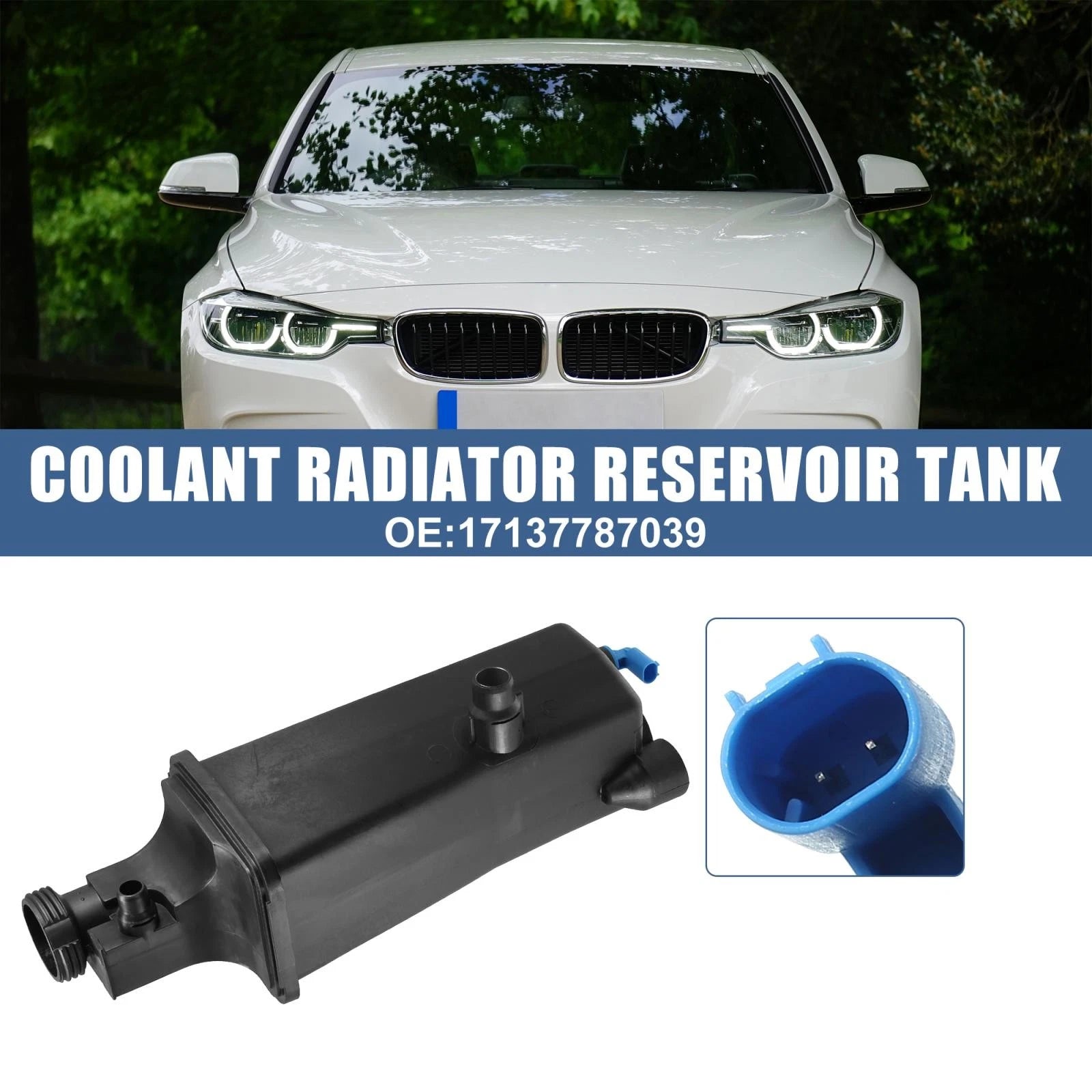 Coolant Radiator Reservoir Tank 17137787039 for BMW 330xi 325Ci 325xi 325i 330Ci (2001–2006)