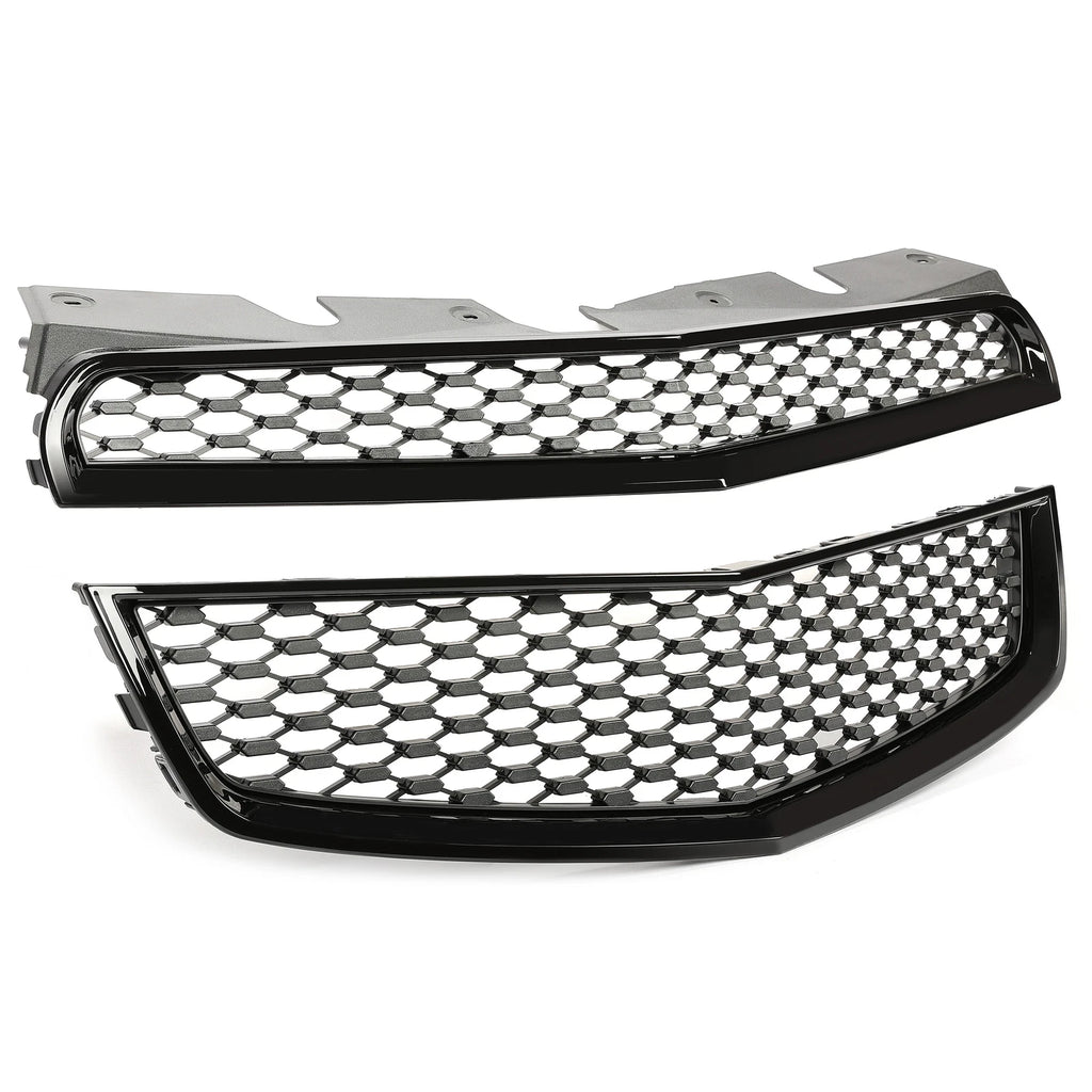 Black Honeycomb Front Upper & Lower Bumper Grille for Chevy Equinox (2010–2015)