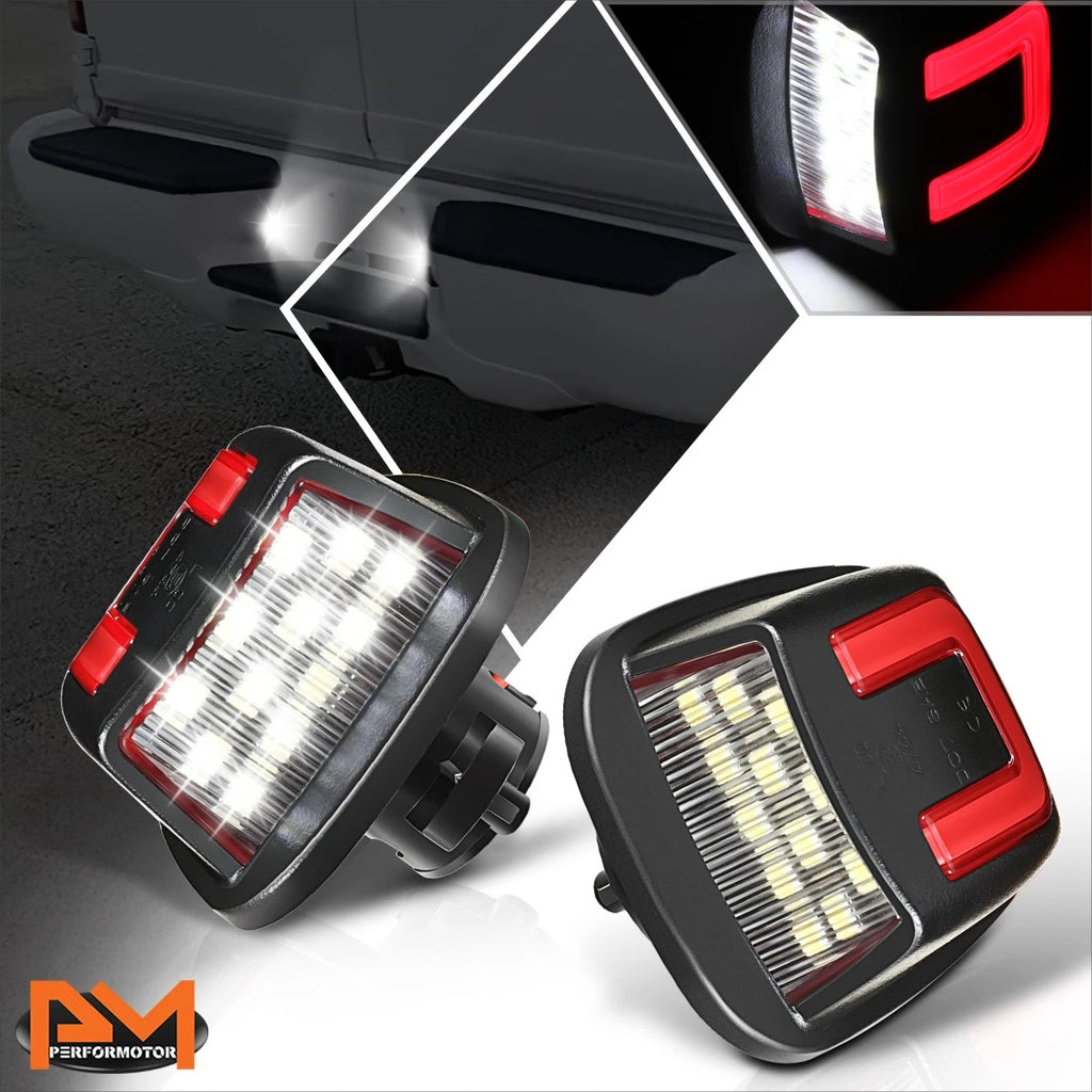 2X LED License Plate Lights for Chevy GMC C/K Pickup Suburban (1988–2000)