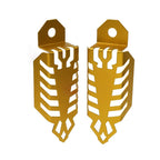 Universal Fork Dust Shock Absorber Spring Covers for ATV Off Road Gold