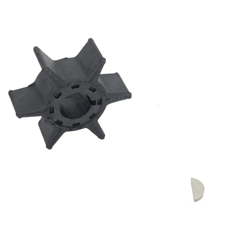 Water Pump Impeller with Key for Yamaha 2 Stroke 20-25 HP Outboard (6L2-44352-00)