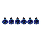 6 x M5x15mm Titanium Torx Head Self Tapping Screws for Fastening Blue