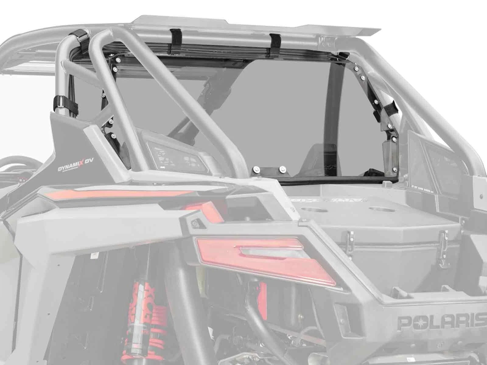 Dark Tint Polycarbonate Rear Windshield for Polaris RZR Turbo R (2020–2023)