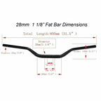 28MM Handlebar Grips Mount Clamps Pad for Moto Street Dirt Bike