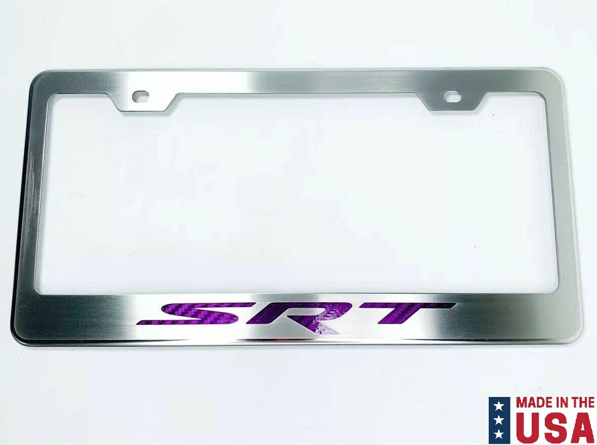 License Plate Frame Front for Dodge SRT Stainless Steel Replacement (2015–2021)