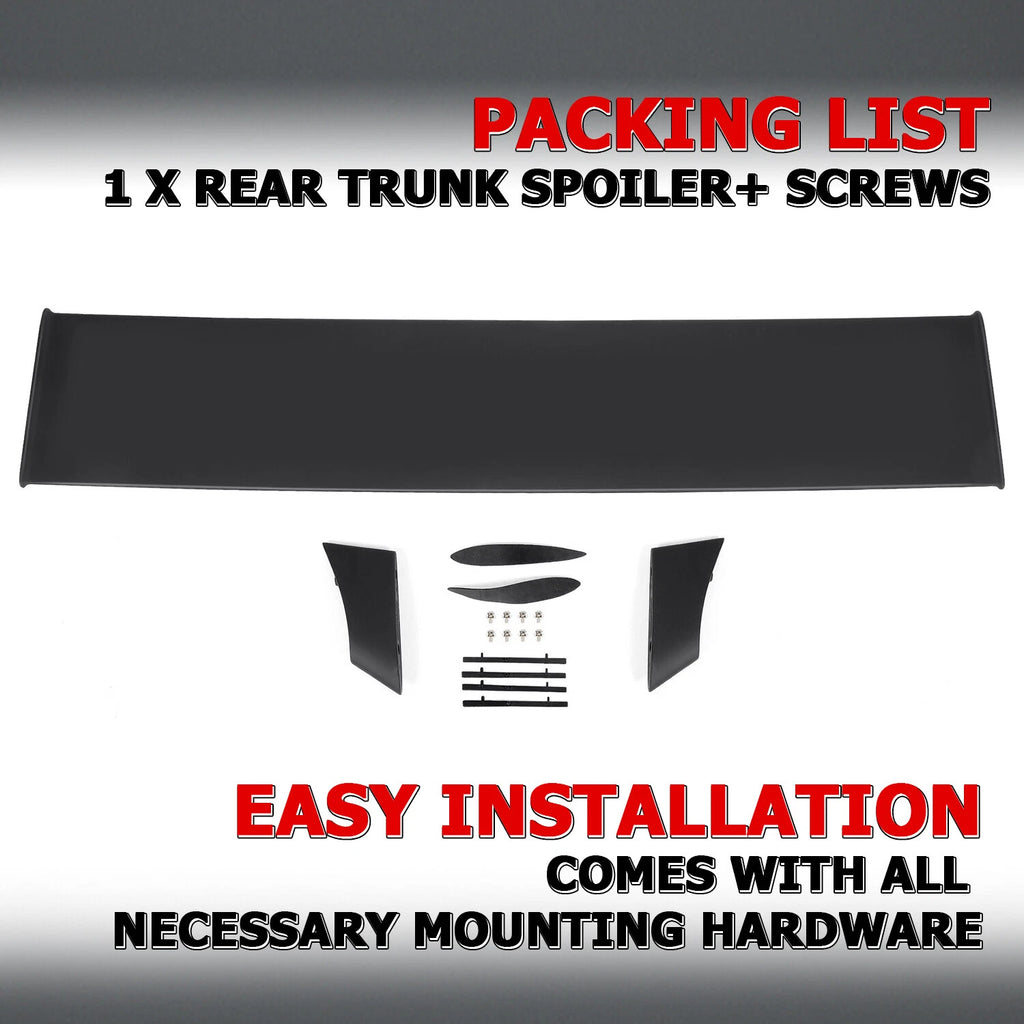 Rear Trunk Spoiler Wing Lip for Pontiac GTO (1970–1972) Black Factory Style