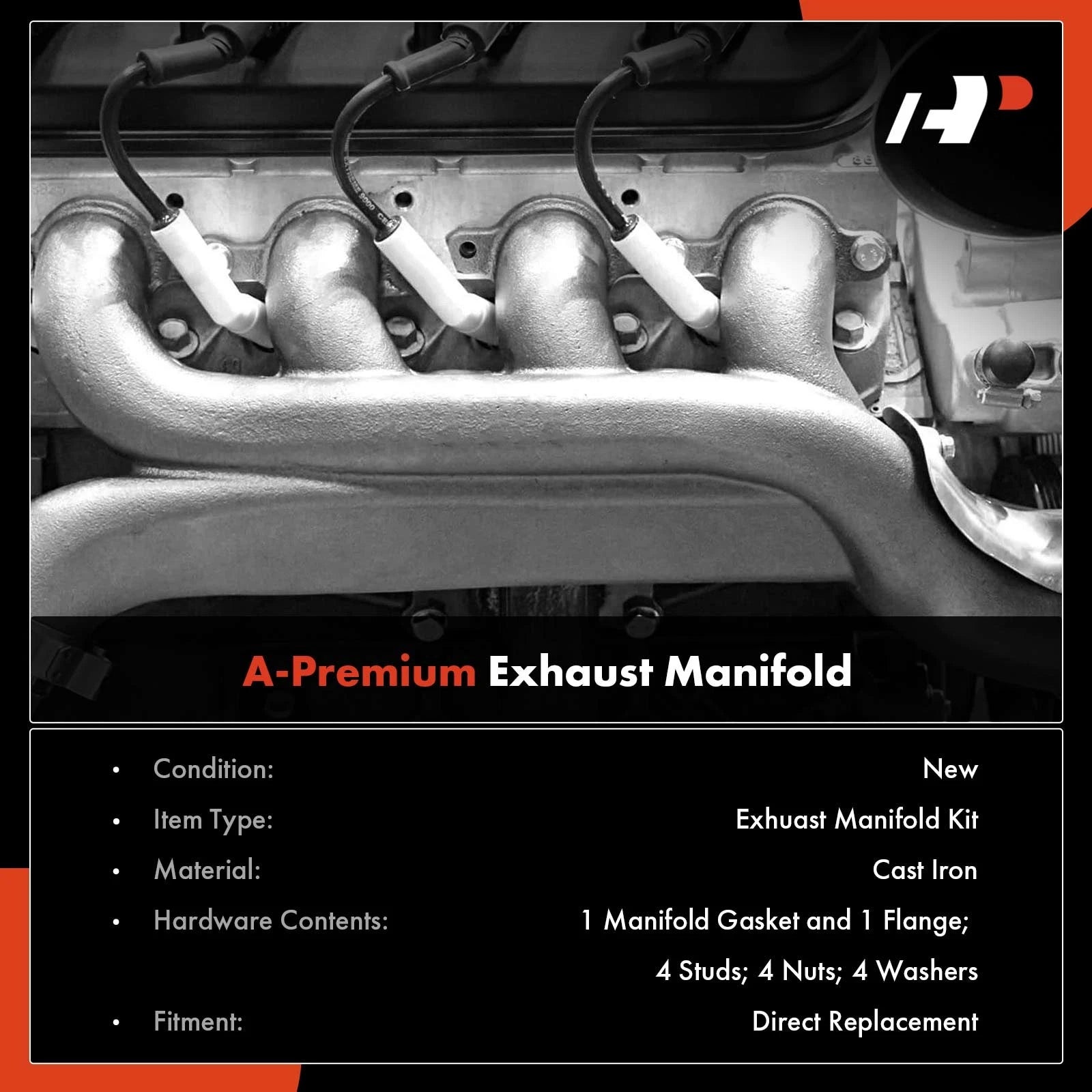 Exhaust Manifold with Gasket for Chevrolet Silverado 1500 2500