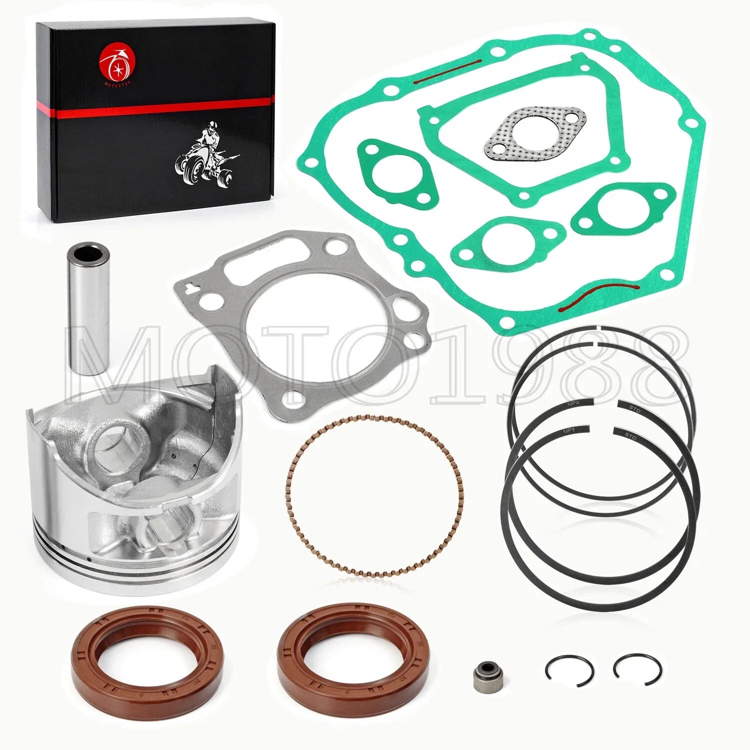 0.25mm O.S Piston Ring Gasket Seal for Yamaha Golf Cart Engine