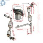 Set of 2 Catalytic Converters for Ford F-150 (1999–2003) 5.4L 4WD