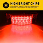 2X Amber Red 2.6" Side Marker Lights for Car Truck Trailer RV
