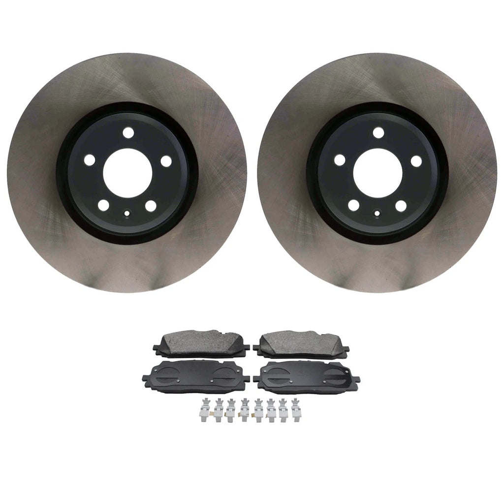 Front Rotors & Bosch QuietCast Ceramic Brake Pads Kit for SQ5 Q5 (2018–2023)