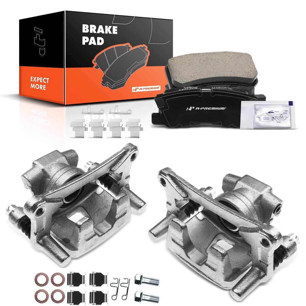 6X Rear Brake Caliper & Pads with Bracket for Mitsubishi Lancer 