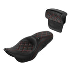 Driver Passenger Seat Backrest for Harley Street Electra Glide FLHT (2014–2023)