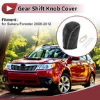 1 Pc Gear Shift Knob Cover for Subaru Forester (2006–2012) Faux Leather