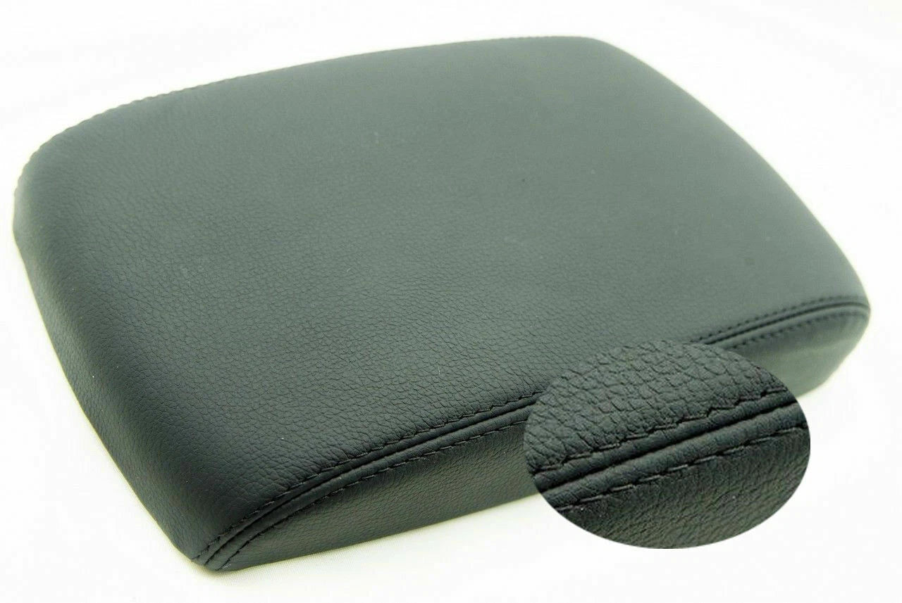 Leather Console Lid Armrest Cover for Nissan Maxima (2004–2008) Black