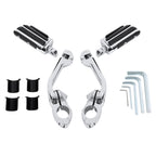Engine Guard Crash Bar + 1.25" Highway Foot Pegs for Harley Softail (2000–2017)