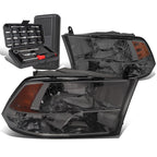 Smoked/Amber Side Headlight Lamps for Dodge Ram Pickup (2009–2018)