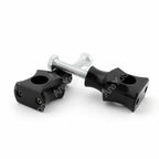 Set of 2 Black 7/8" 22mm Bar Clamp Risers for Dirt Bike ATV Quad