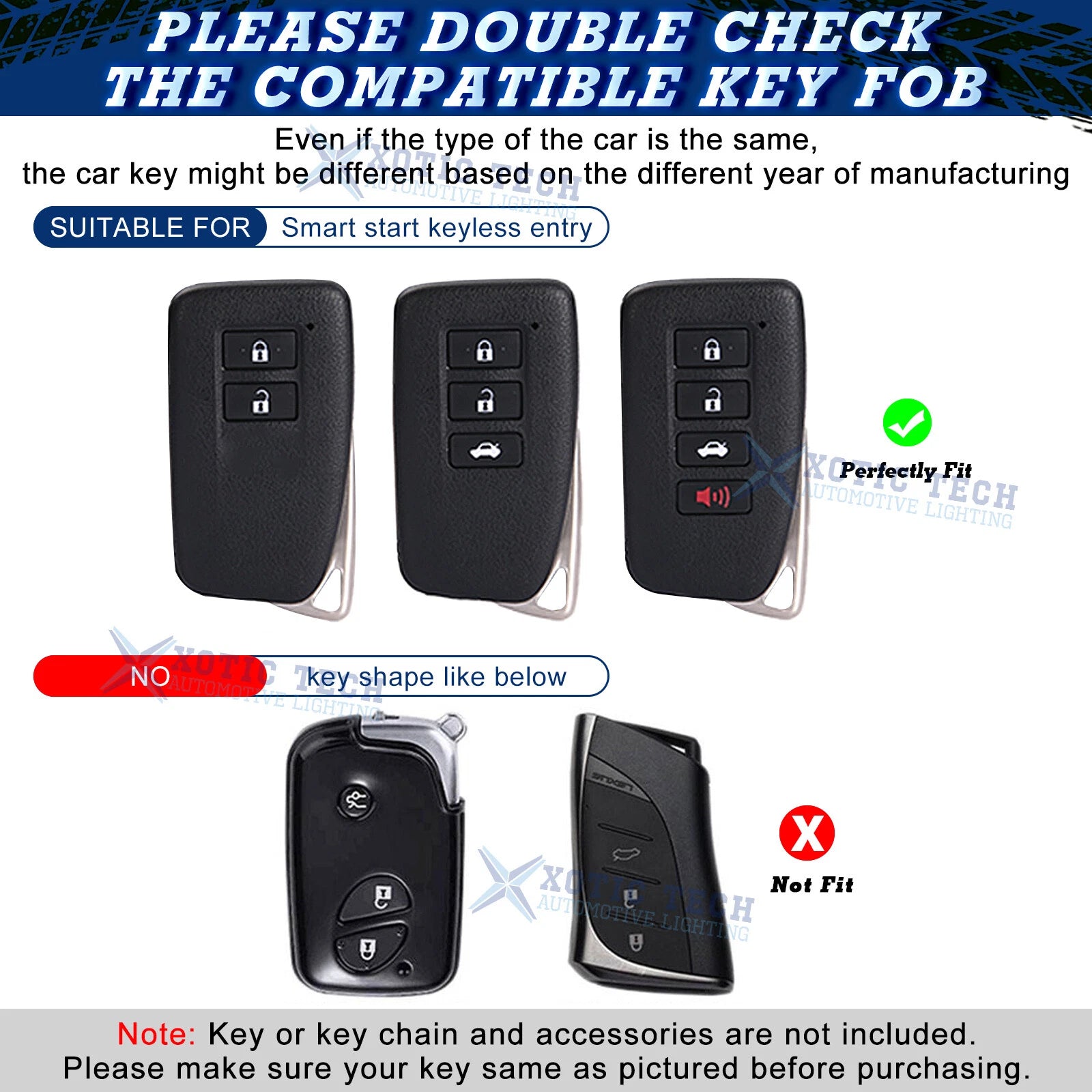 Soft TPU Key Fob Cover for Lexus (2015-2024)