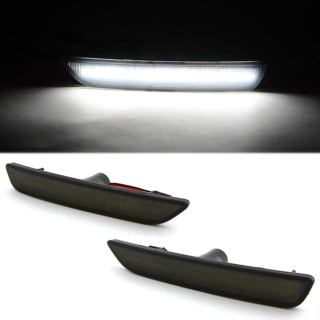 Set of 2 Smoked Lens LED Marker Lights for Ford Mustang (2010–2014)